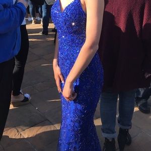 Ellie Wilde Prom Dress Royal Blue